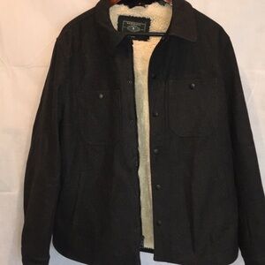 G.H. Bass & Co. Men’s Sherpa-Lined Canvas Jacket – Cozy & Durable | Size M